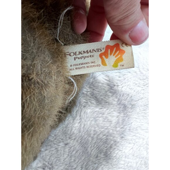 Folkmanis Sitting Dog Hand Puppet Plush Toy - Picture 6 of 9